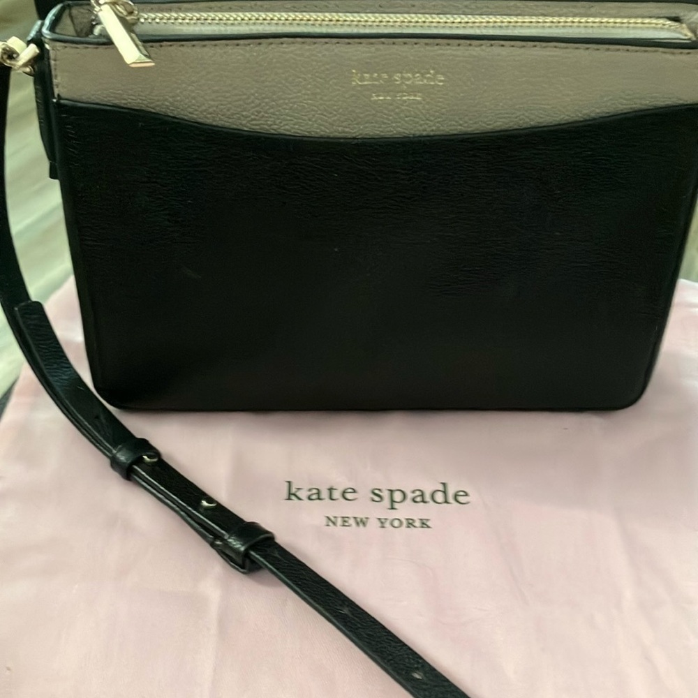 Kate Spade Black and Tan Shoulder Bag or Crossbody Bag - Picture 4 of 7
